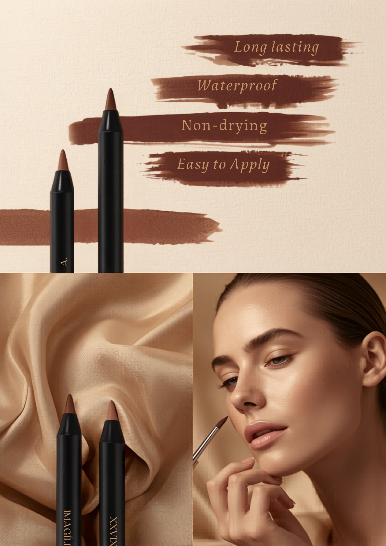 ELVERA™ Velvet Matte Lip Liner Set (6pcs) – Waterproof, Long-Lasting & Non-Drying | All Skin Tones