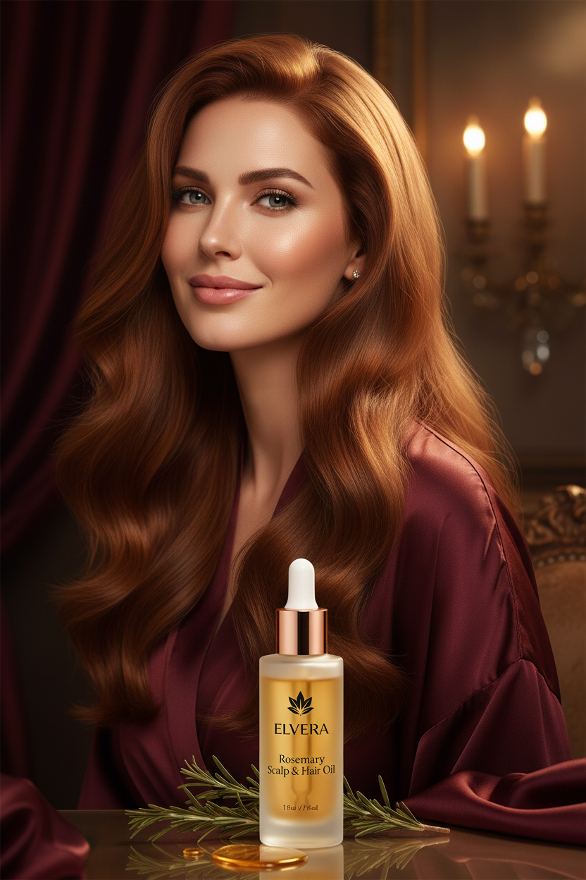 ELVERA Rosemary Scalp Hair Oil - Lifestyle